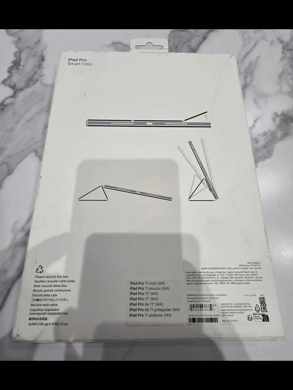 Apple iPad Pro Smart Folio M4 11 Black MW983ZM/A NEW! SEALED!